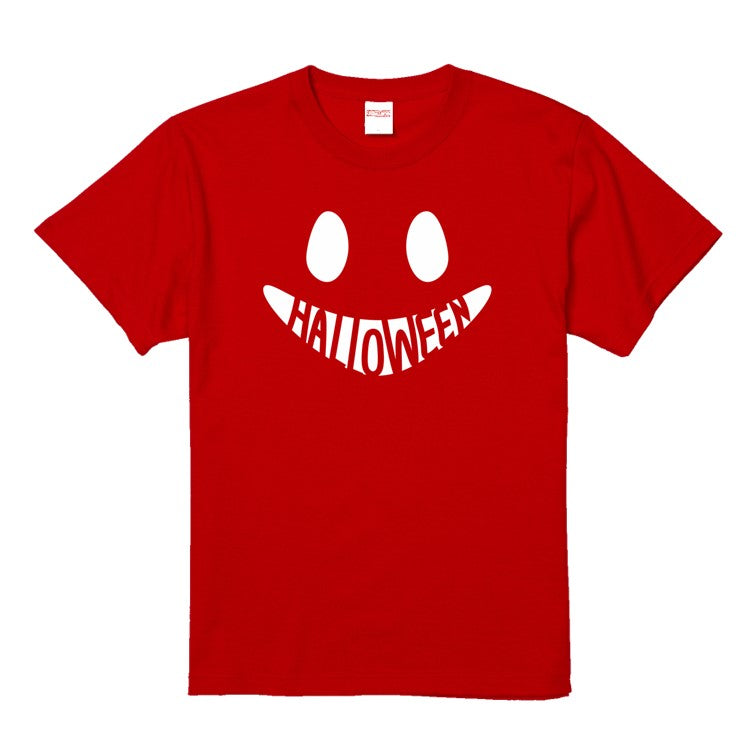 ハロウィンTシャツ半袖Tシャツ【ハロウィンオバケ口ロゴ】おもしろTシャツ　ネタTシャツ