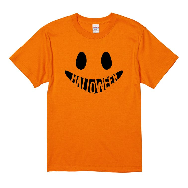 ハロウィンTシャツ半袖Tシャツ【ハロウィンオバケ口ロゴ】おもしろTシャツ　ネタTシャツ