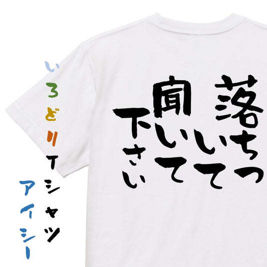 ネタ系半袖Tシャツ【落ち着いて聞いてください】おもしろTシャツ　ネタTシャツ