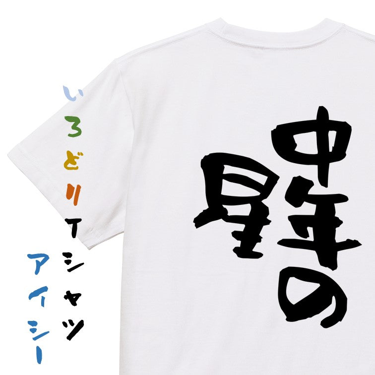 ネタ系半袖Tシャツ【中年の星】おもしろTシャツ　ネタTシャツ