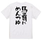 ネタ系半袖Tシャツ【馬の耳にめんつゆ】おもしろTシャツ　ネタTシャツ