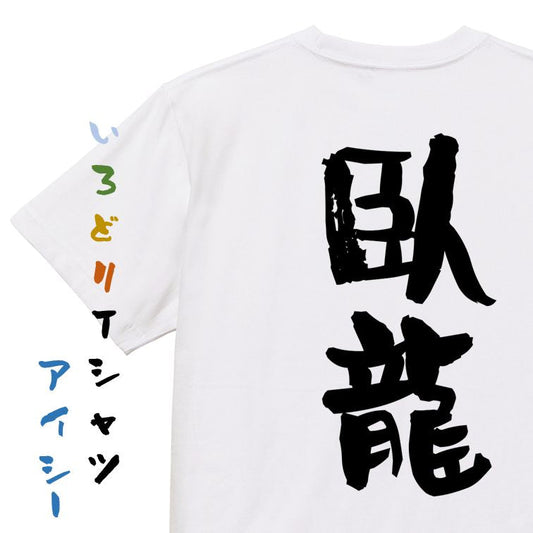 歴史系半袖Tシャツ【臥龍】おもしろTシャツ　ネタTシャツ