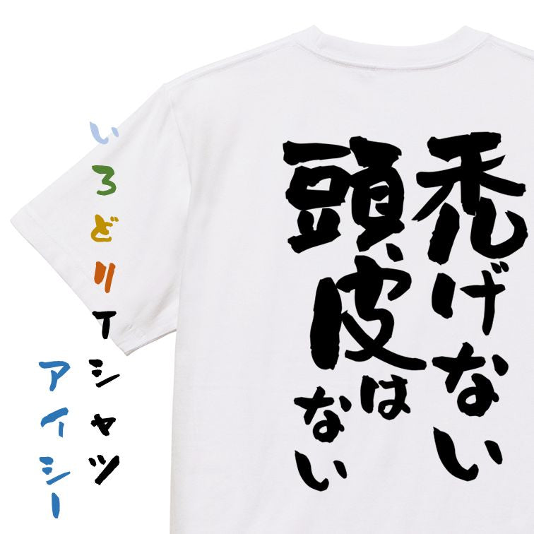 ハゲ系半袖Tシャツ【禿げない頭皮はない】おもしろTシャツ　ネタTシャツ