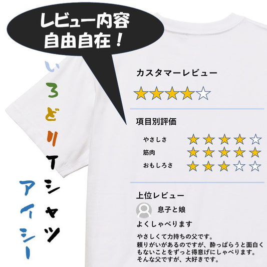 オーダーメイド半袖Tシャツ【商品レビュー風Tシャツ】おもしろTシャツ　ネタTシャツ