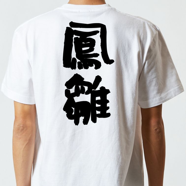歴史系半袖Tシャツ【鳳雛】おもしろTシャツ　ネタTシャツ