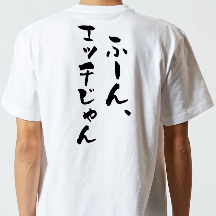 ネタ系半袖Tシャツ【ふーん、エッチじゃん】おもしろTシャツ　ネタTシャツ