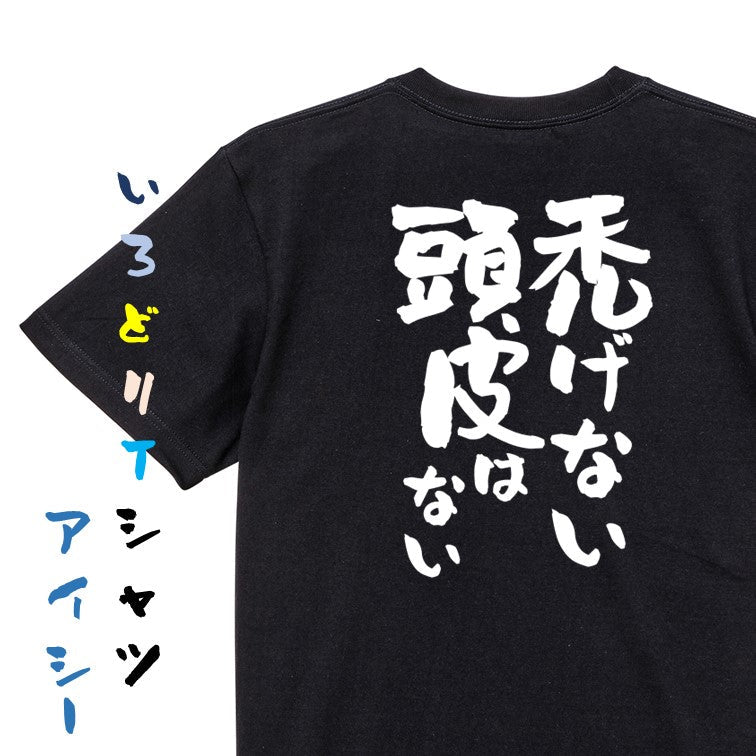 ハゲ系半袖Tシャツ【禿げない頭皮はない】おもしろTシャツ　ネタTシャツ