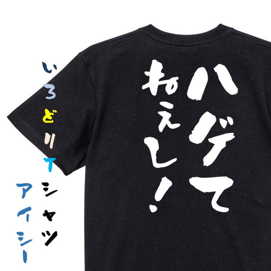 ハゲ系半袖Tシャツ【ハゲてねぇし！】おもしろTシャツ　ネタTシャツ