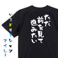 ポジティブ系半袖Tシャツ【ただ前を見て進みたい】おもしろTシャツ　ネタTシャツ