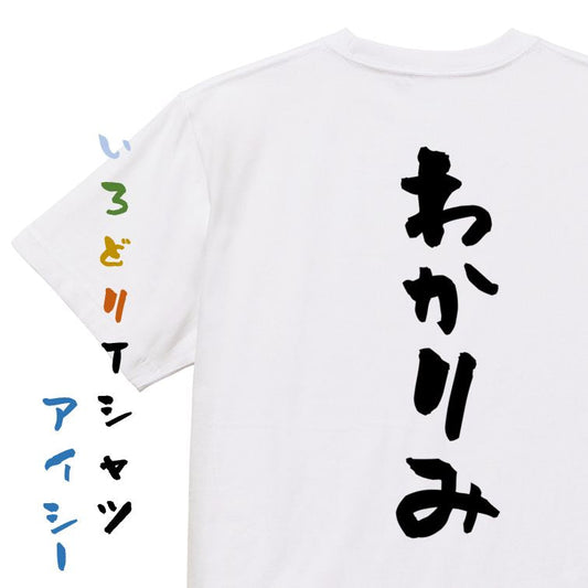 ネタ系半袖Tシャツ【わかりみ】おもしろTシャツ　ネタTシャツ